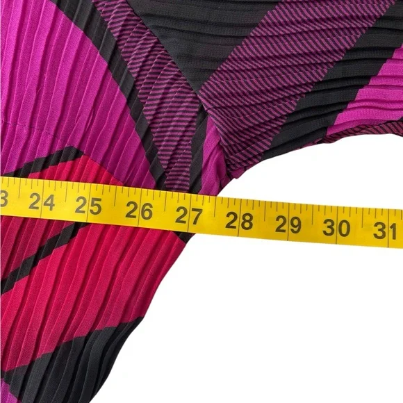 Women’s Catherine’s 3X Art To Wear Crinkle Embellished Collar Top Bell Sleeve‎ - Picture 3 of 7